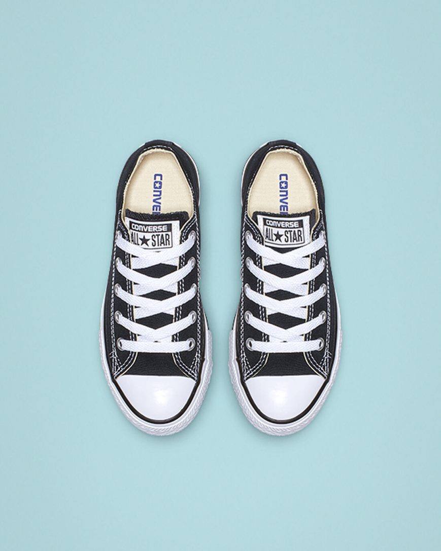 Boys' Converse Chuck Taylor All Star Classic Low Top Shoes Black | AU C0951I
